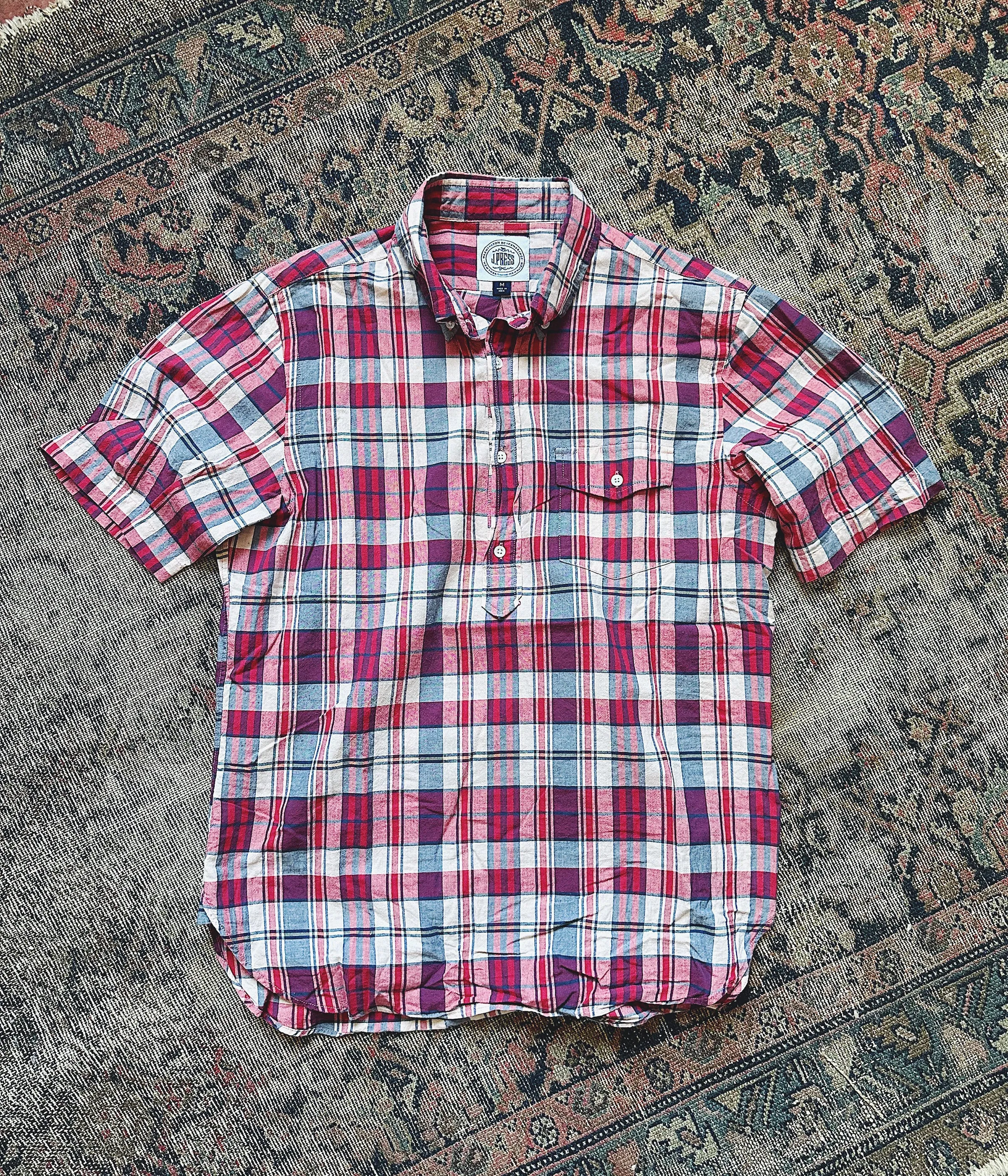 J. Press Madras Popover Shirt
