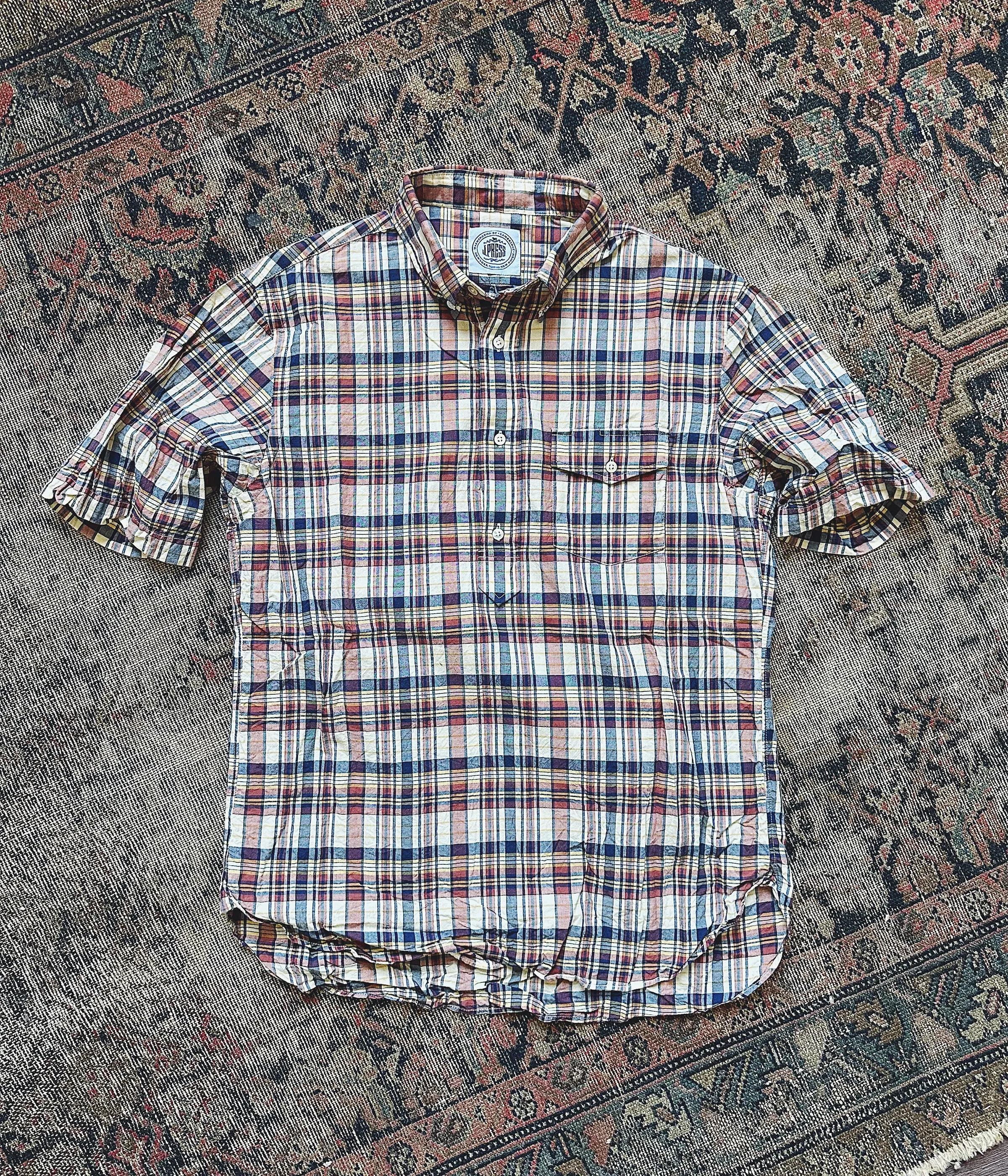 J. Press Madras Popover Shirt