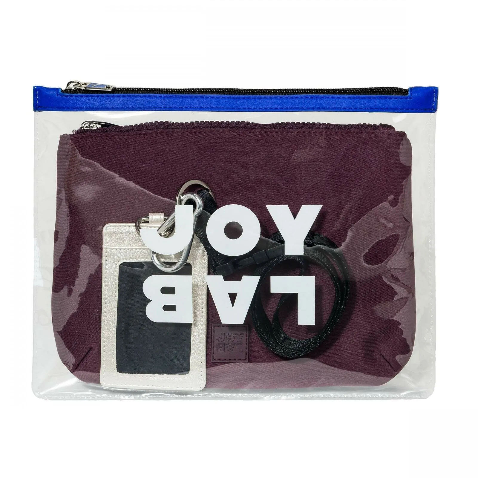 JoyLab Women's Zip Closure Wristlet and ID Case Combo Pack