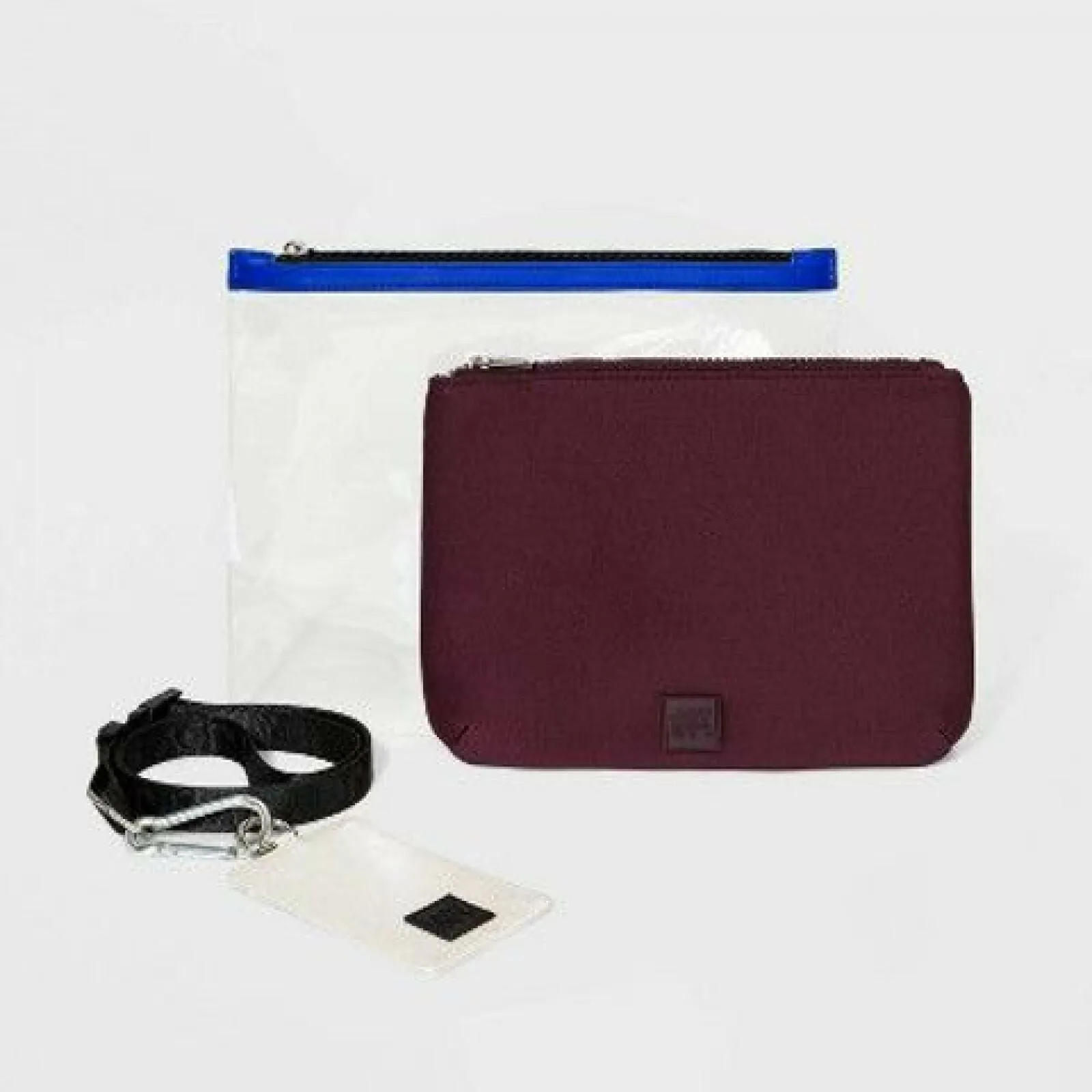 JoyLab Women's Zip Closure Wristlet and ID Case Combo Pack