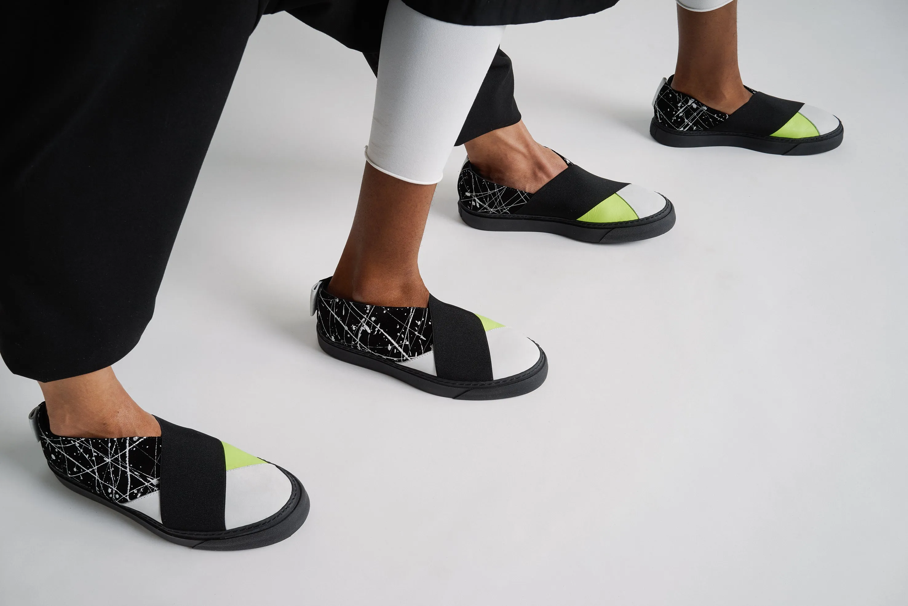 K4 / NEON PAINTER / *LIMITED EDITION* UNISEX LEATHER SNEAKER