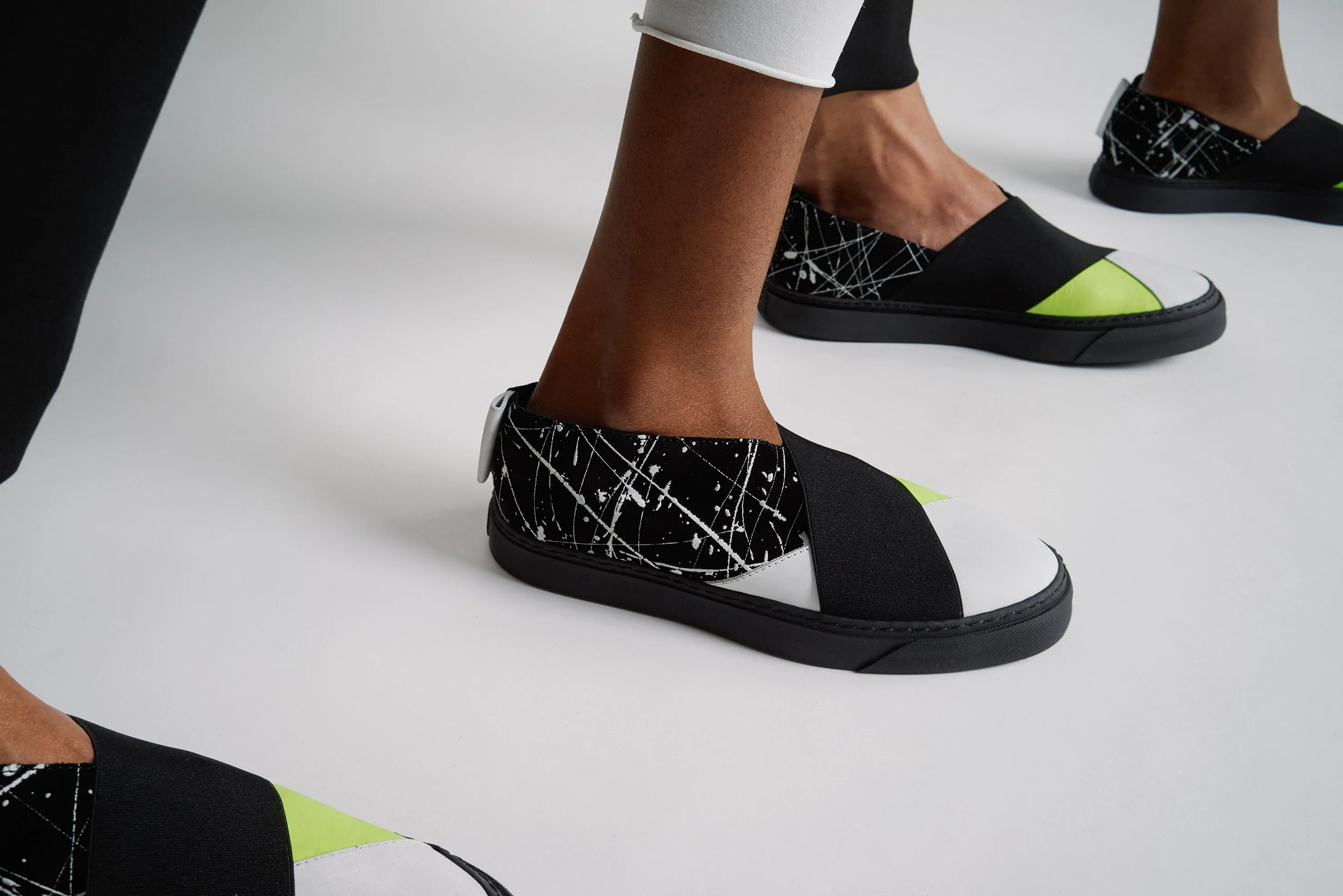 K4 / NEON PAINTER / *LIMITED EDITION* UNISEX LEATHER SNEAKER