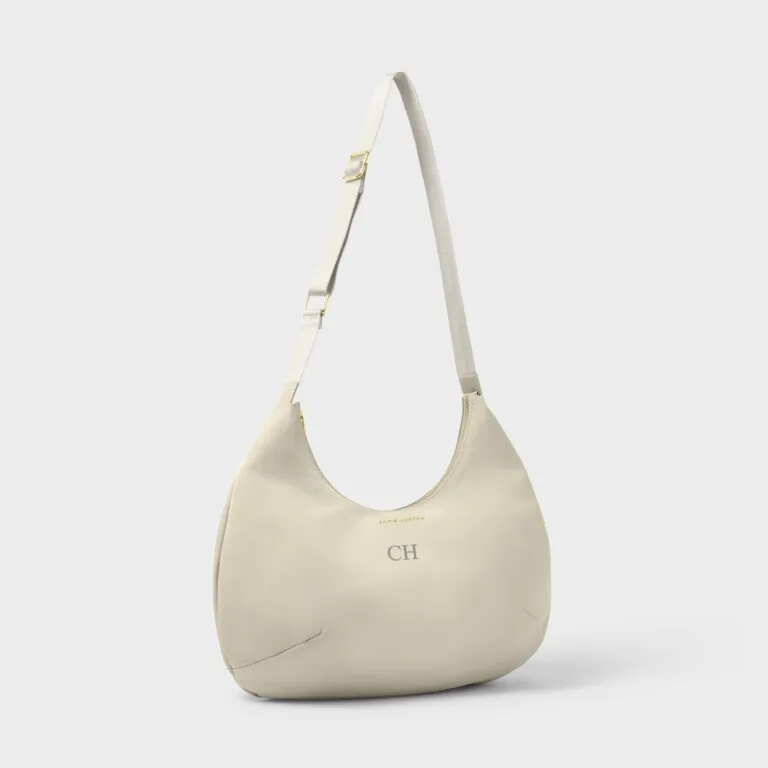 Katie Loxton Nylon-Luxe Sling Shoulder Bag Chalk