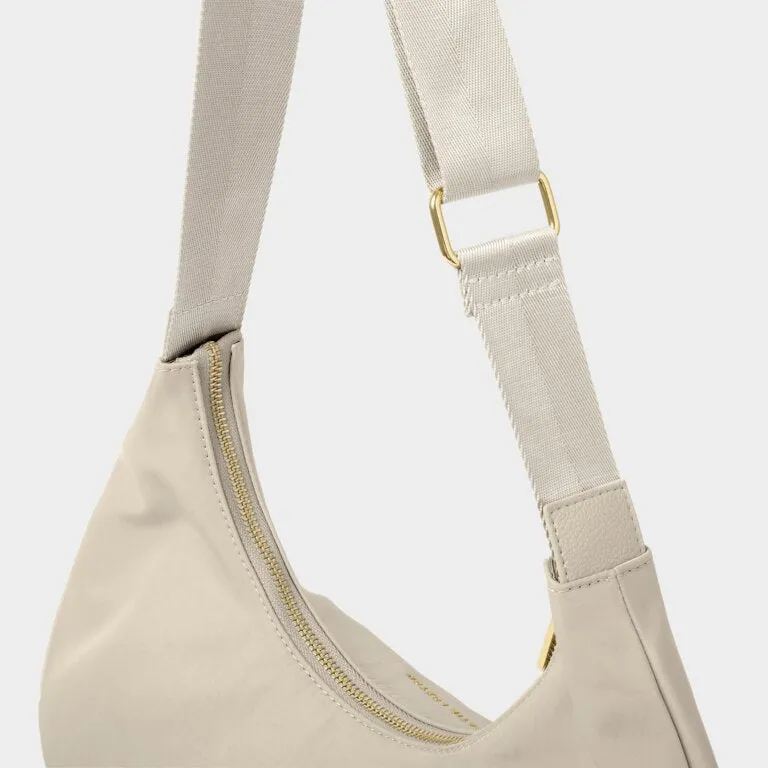 Katie Loxton Nylon-Luxe Sling Shoulder Bag Chalk