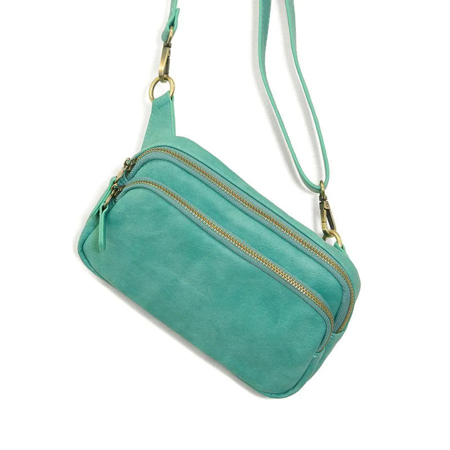 Kylie Double Zip Sling Belt Bag