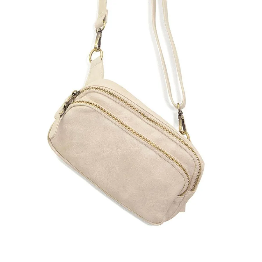 Kylie Double Zip Sling Belt Bag