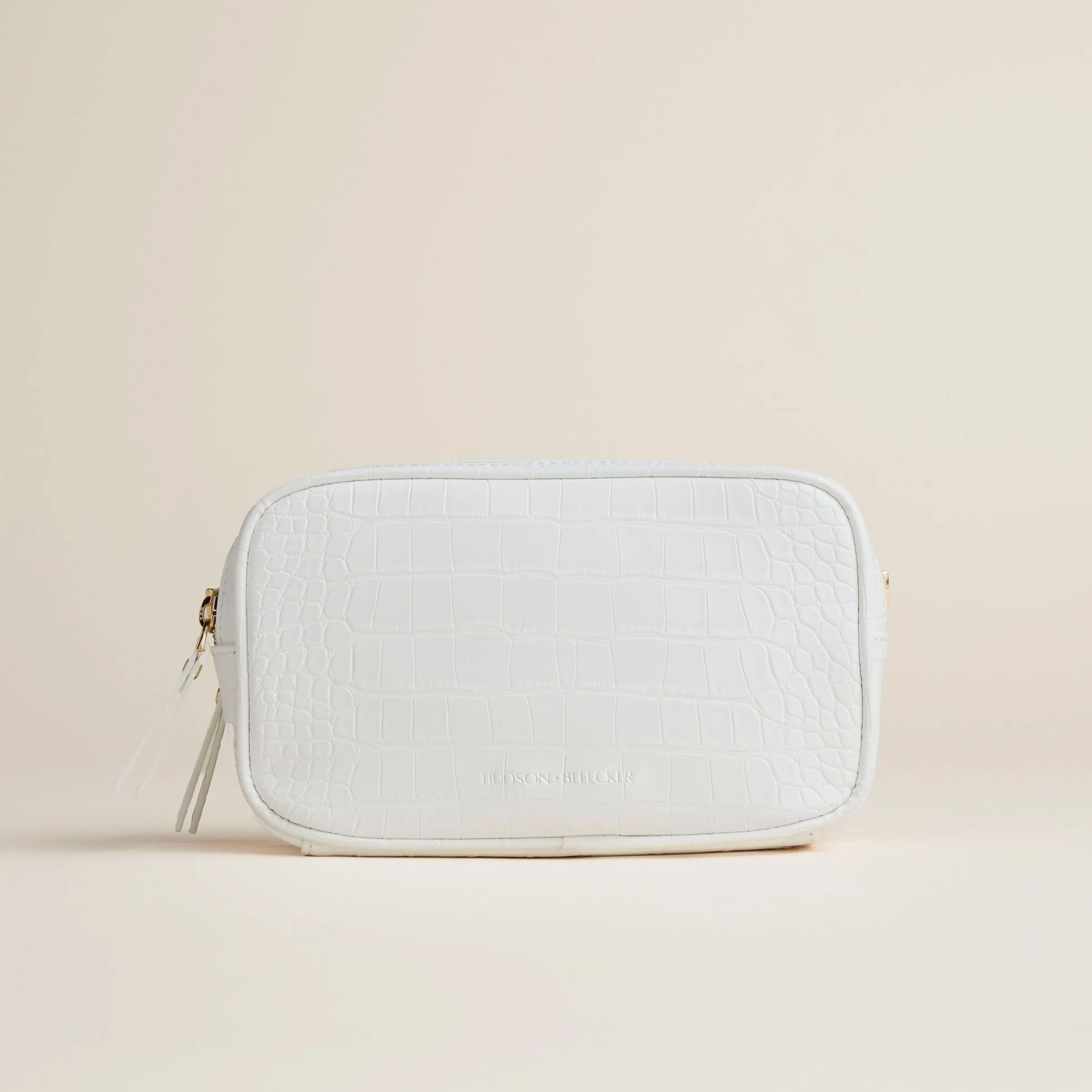 Latitude Beauty Bag - White Crocodile
