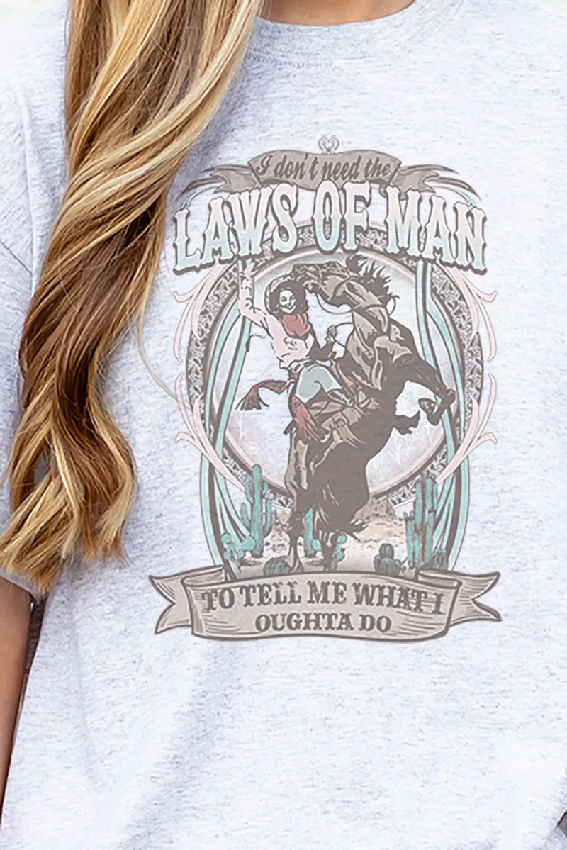 Laws Of Man Cowgirl Dri-Power 50/50 Tee