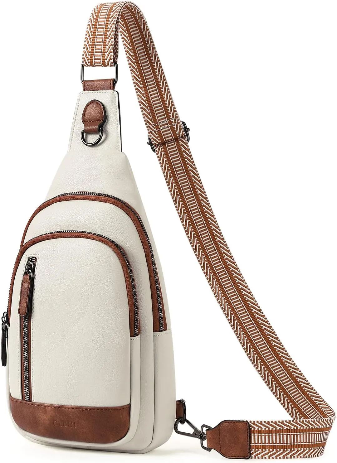 Leather Travel Crossbody Sling Bag for Women