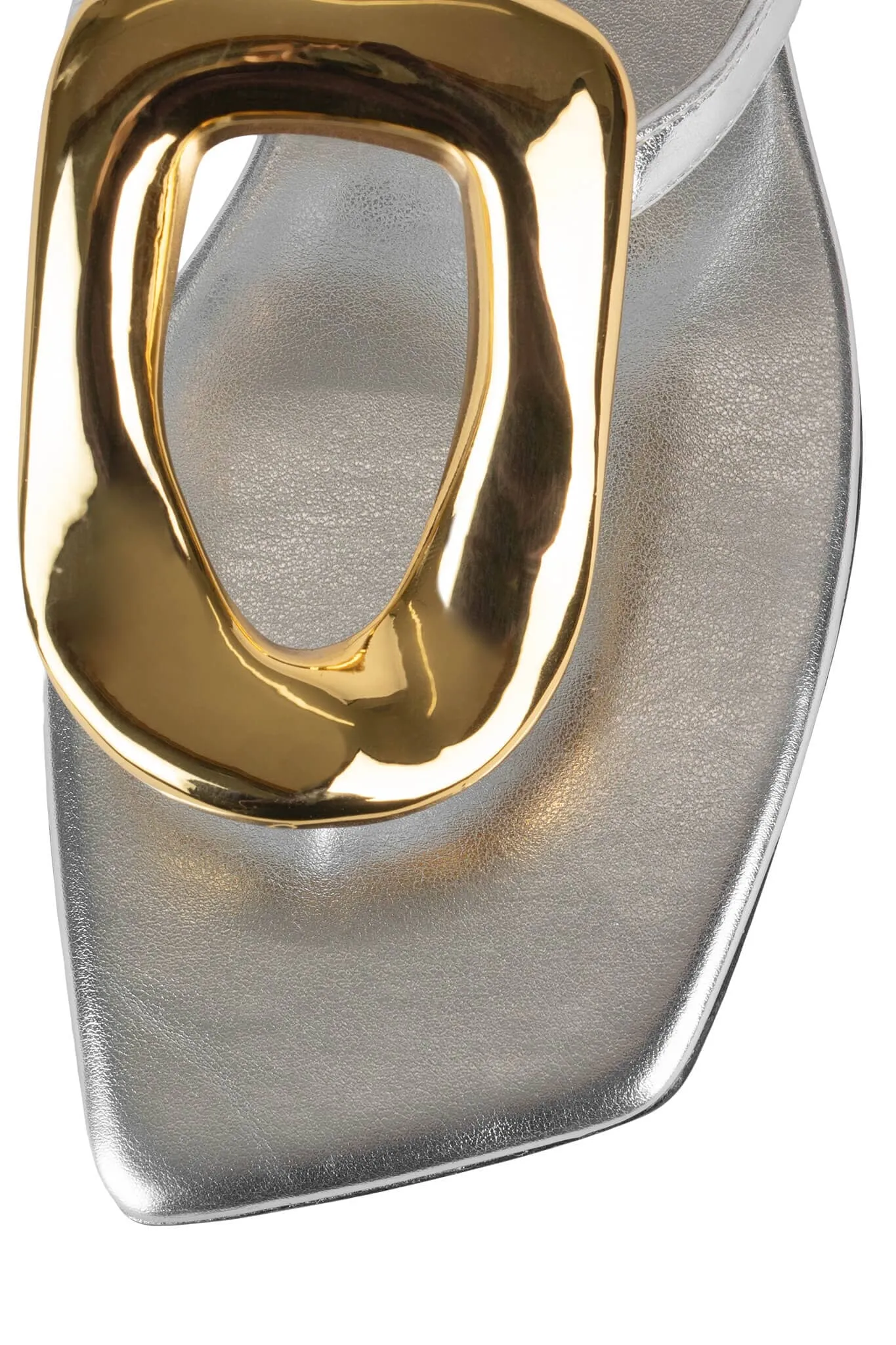Linques-2 Flat Thong Sandal with Metal Embellishment