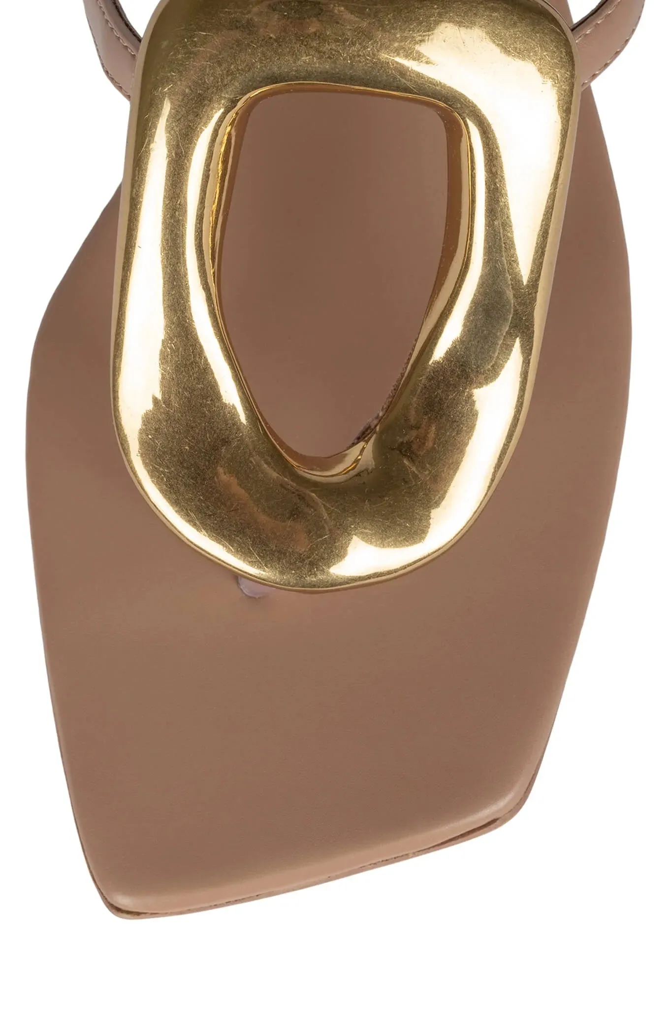 Linques-2 Flat Thong Sandal with Metal Embellishment