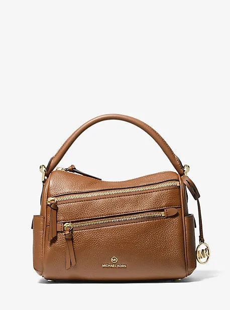 Lorimer Medium Pebbled Leather Satchel