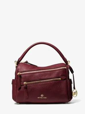 Lorimer Medium Pebbled Leather Satchel