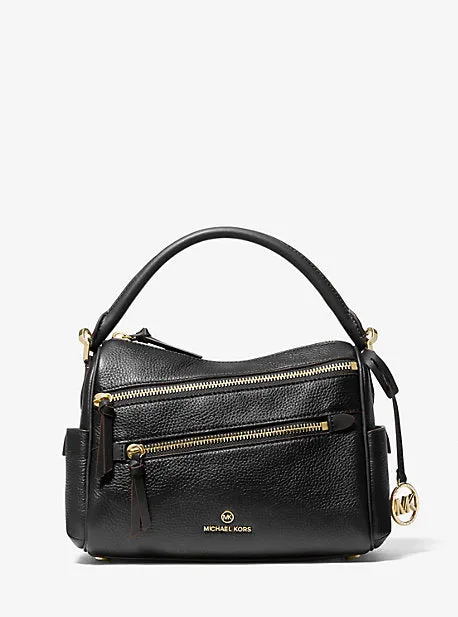 Lorimer Medium Pebbled Leather Satchel