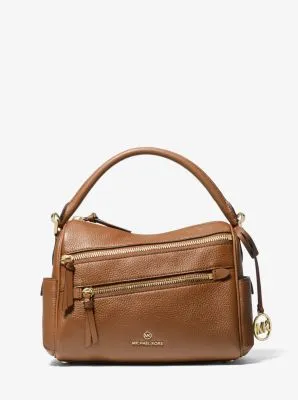 Lorimer Medium Pebbled Leather Satchel