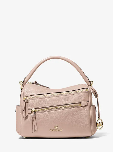 Lorimer Medium Pebbled Leather Satchel