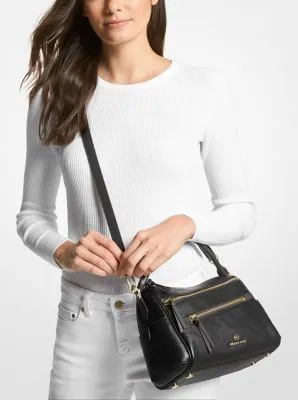 Lorimer Medium Pebbled Leather Satchel