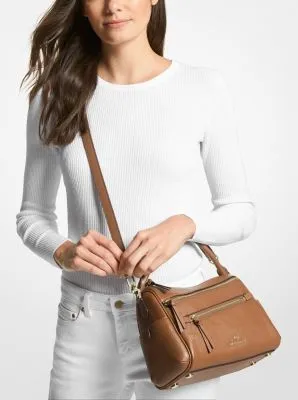 Lorimer Medium Pebbled Leather Satchel