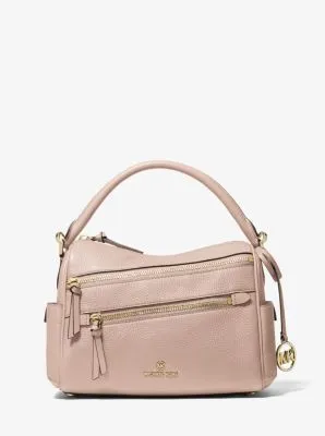 Lorimer Medium Pebbled Leather Satchel