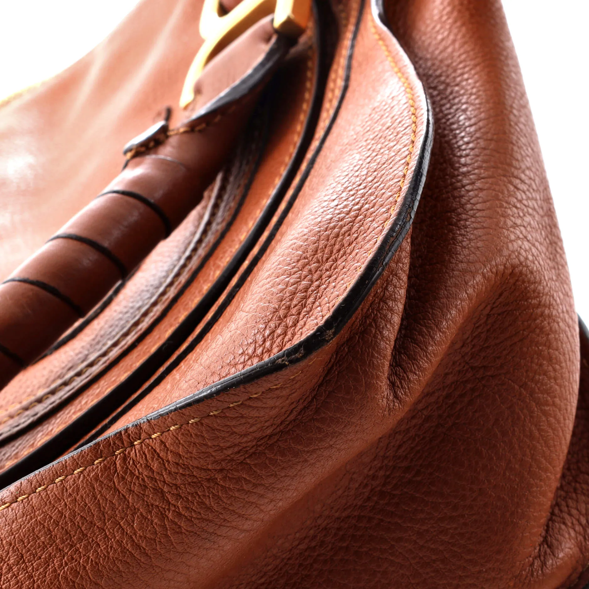 Marcie Satchel Leather Medium