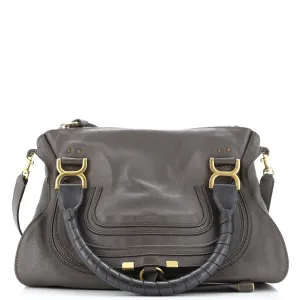 Marcie Satchel Leather Medium
