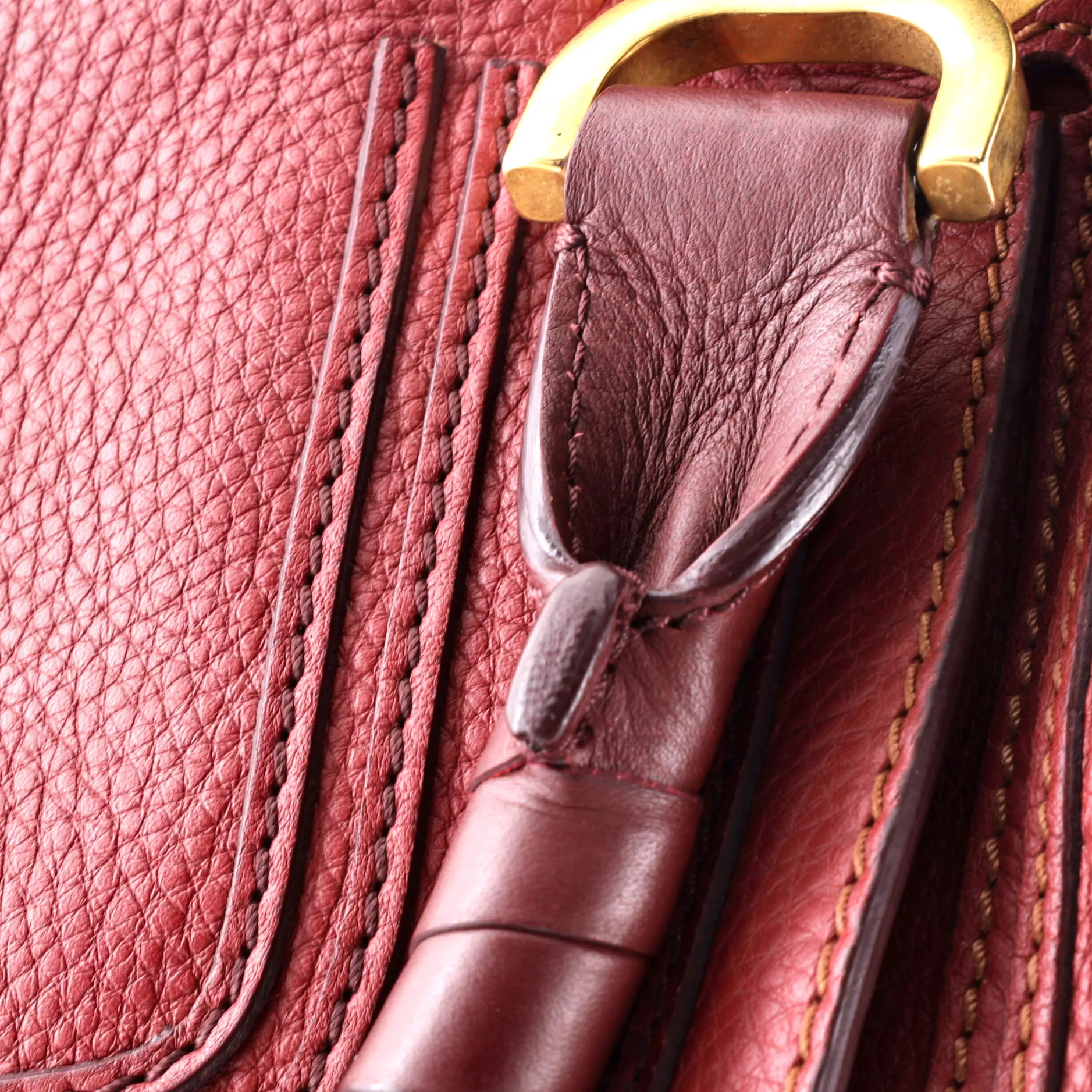 Marcie Satchel Leather Medium