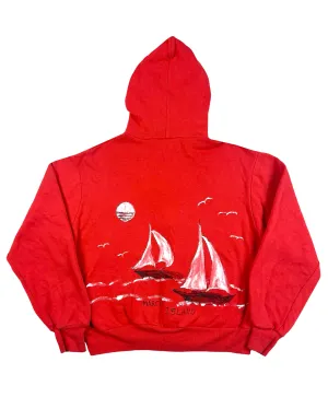 Marco Island Hand Painted Zip Up Hoodie