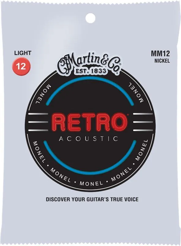 Martin MM12, Retro Monel Acoustic, Light, 12-54