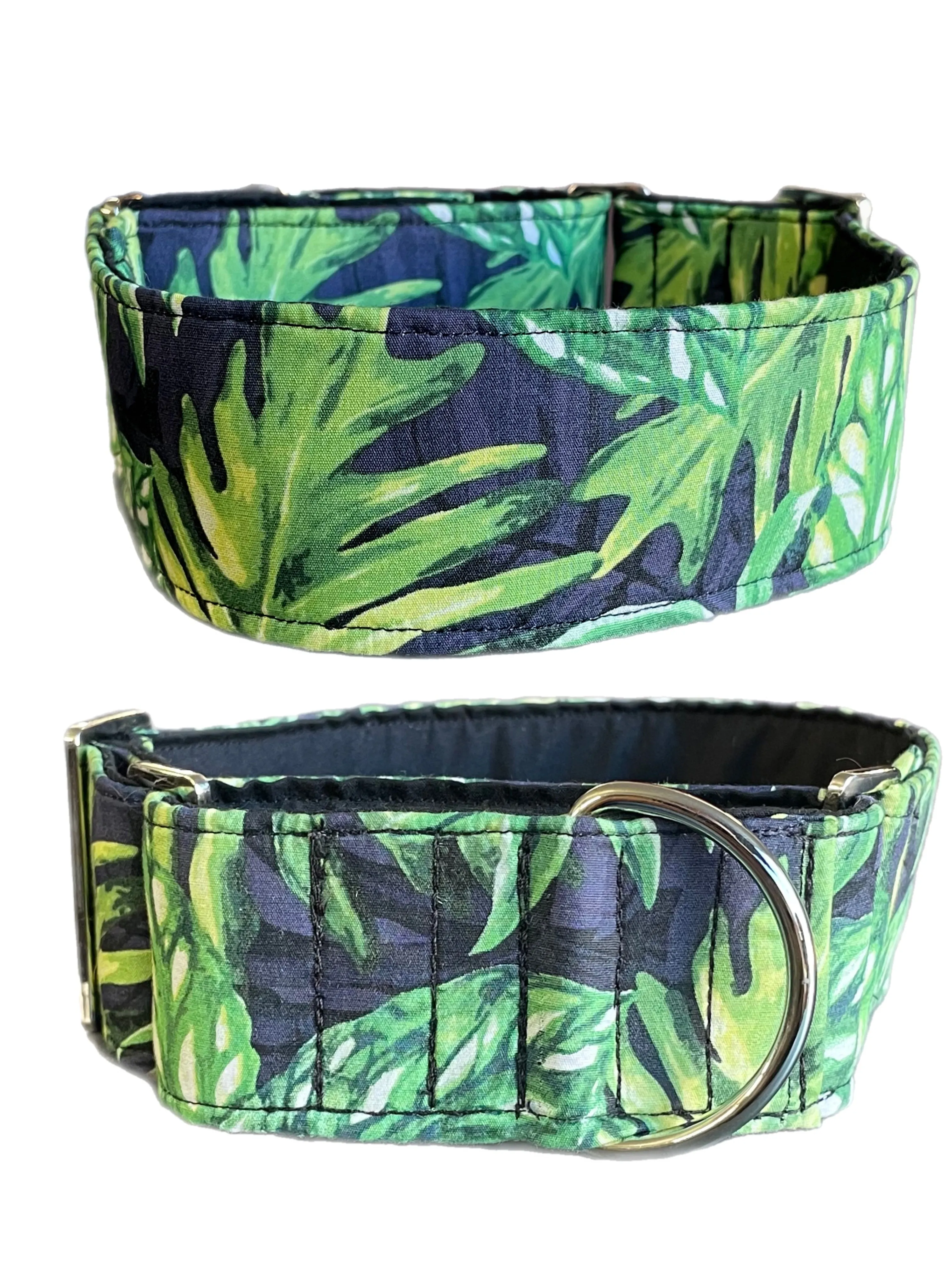 Martingale collar greyhound wide 50mm Tropicana design cotton fabric super soft