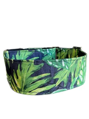 Martingale collar greyhound wide 50mm Tropicana design cotton fabric super soft