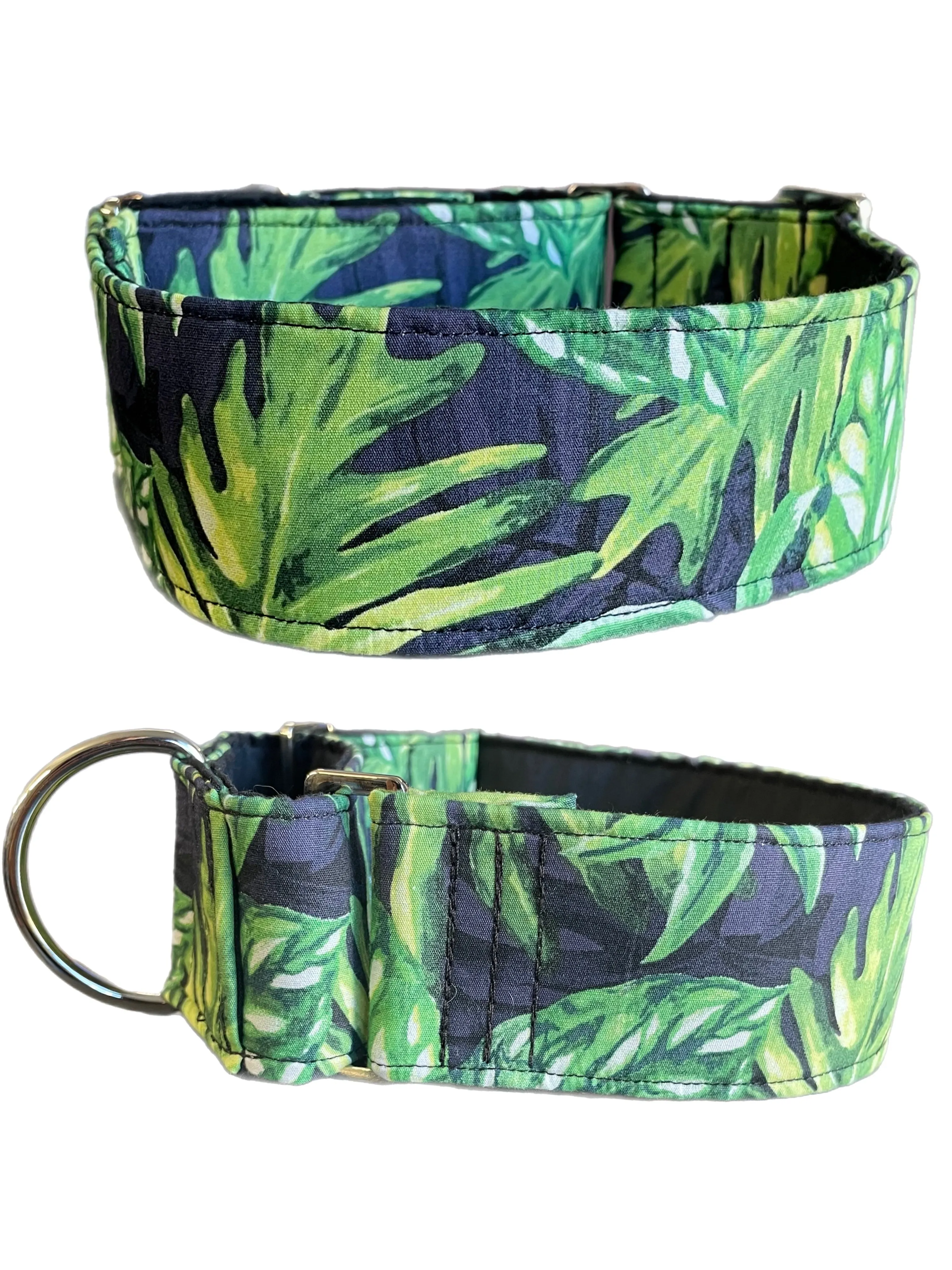 Martingale collar greyhound wide 50mm Tropicana design cotton fabric super soft