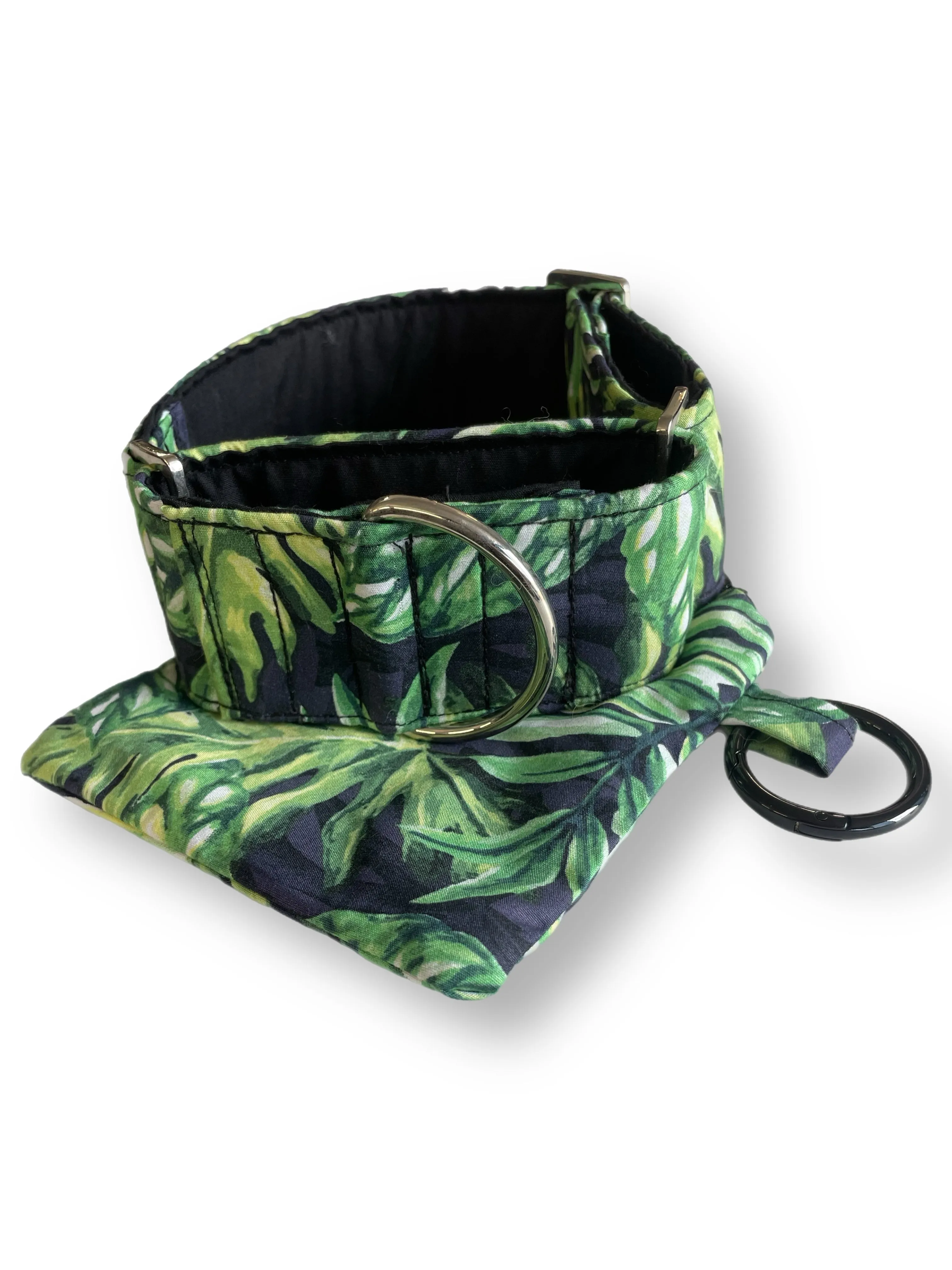 Martingale collar greyhound wide 50mm Tropicana design cotton fabric super soft
