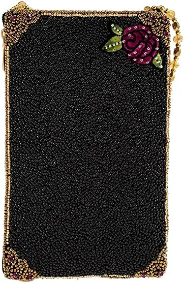 Mary Frances Crossbody-Clutch Black Crossbody Handbag Bag New