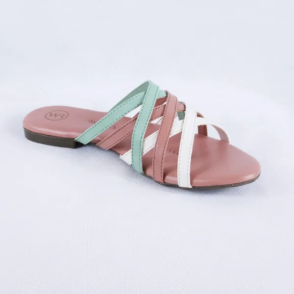Maryn Multi Pink Slides for Women