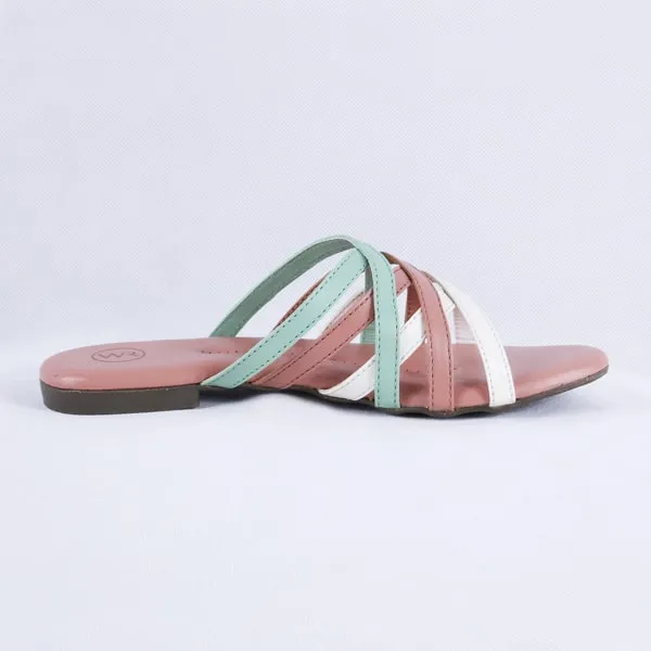 Maryn Multi Pink Slides for Women