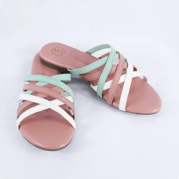 Maryn Multi Pink Slides for Women
