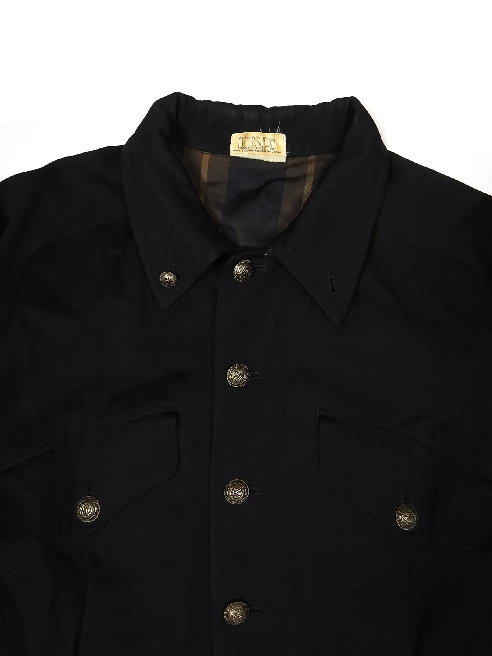 Matsuda Black Vintage Jacket Size Large