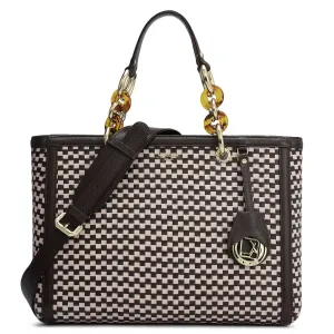 Medium Mat Franzy Leather Satchel - Chocolate