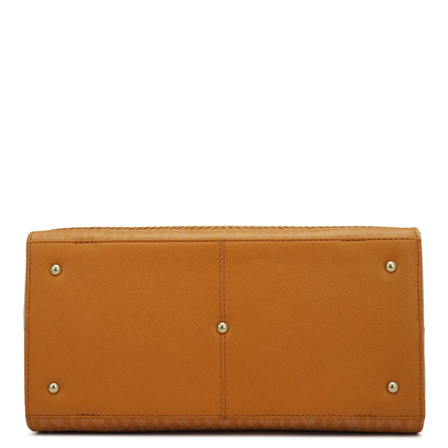 Medium Monogram Franzy Leather Satchel - Flame