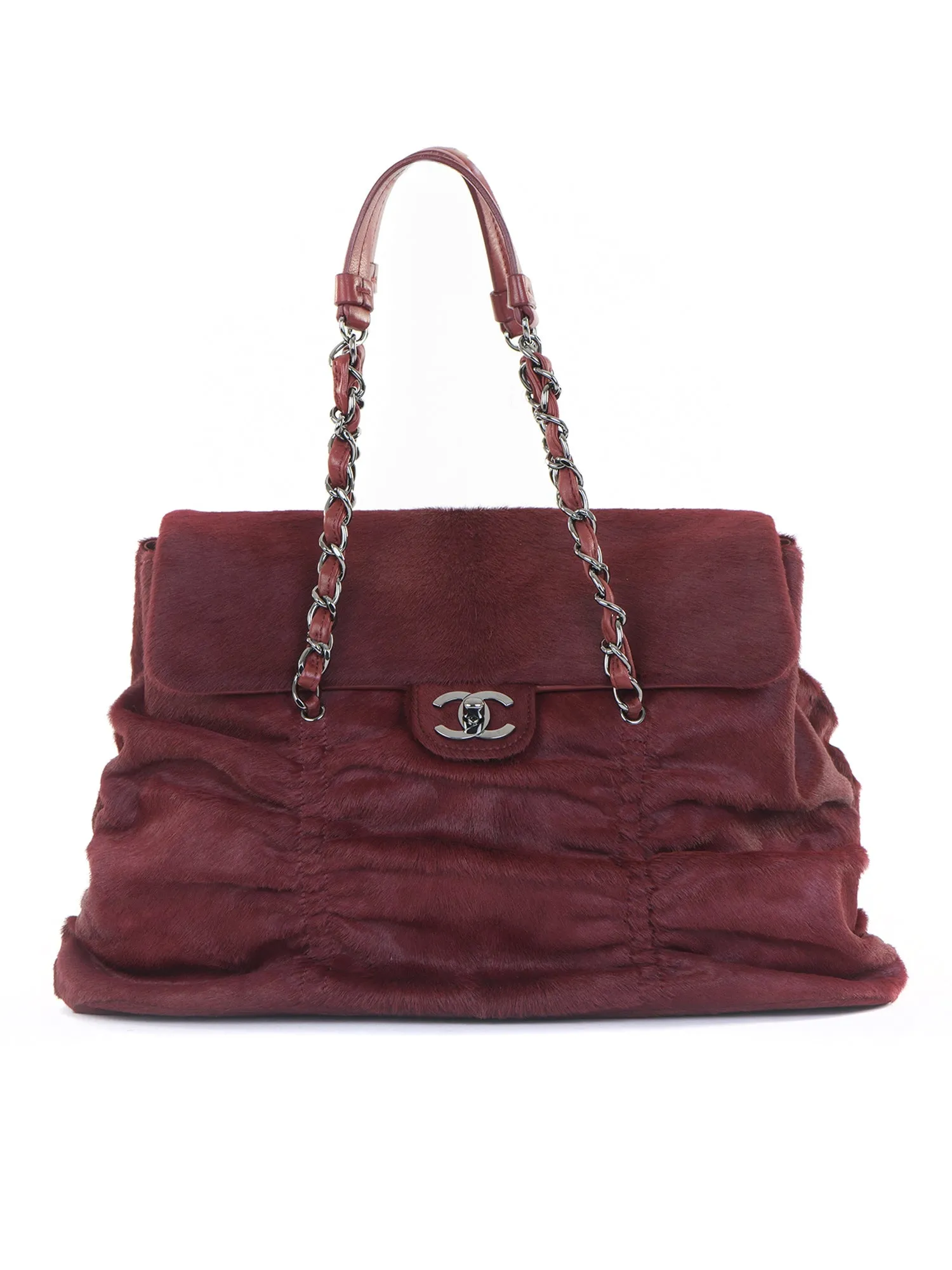 Medium Pony Hair Sharpei Flap Bag