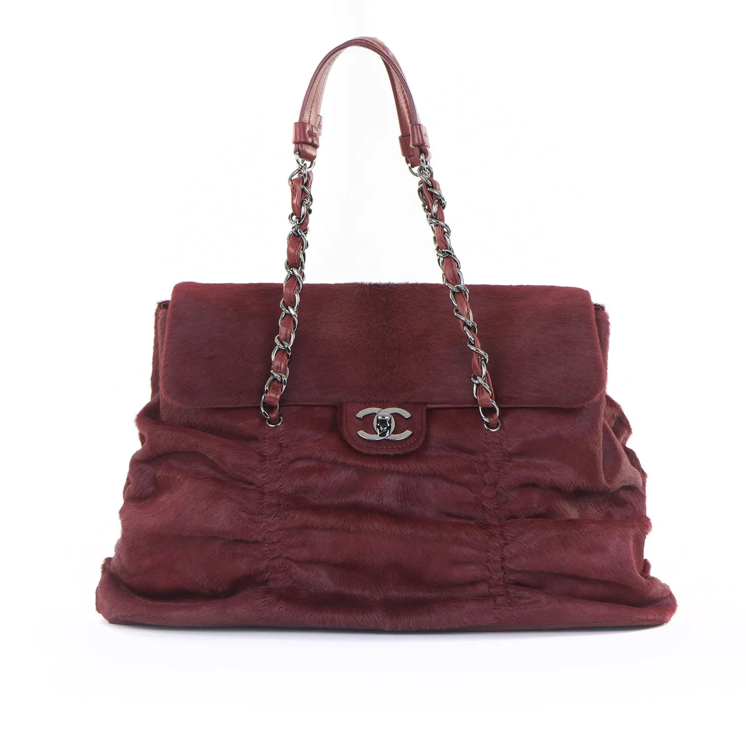 Medium Pony Hair Sharpei Flap Bag