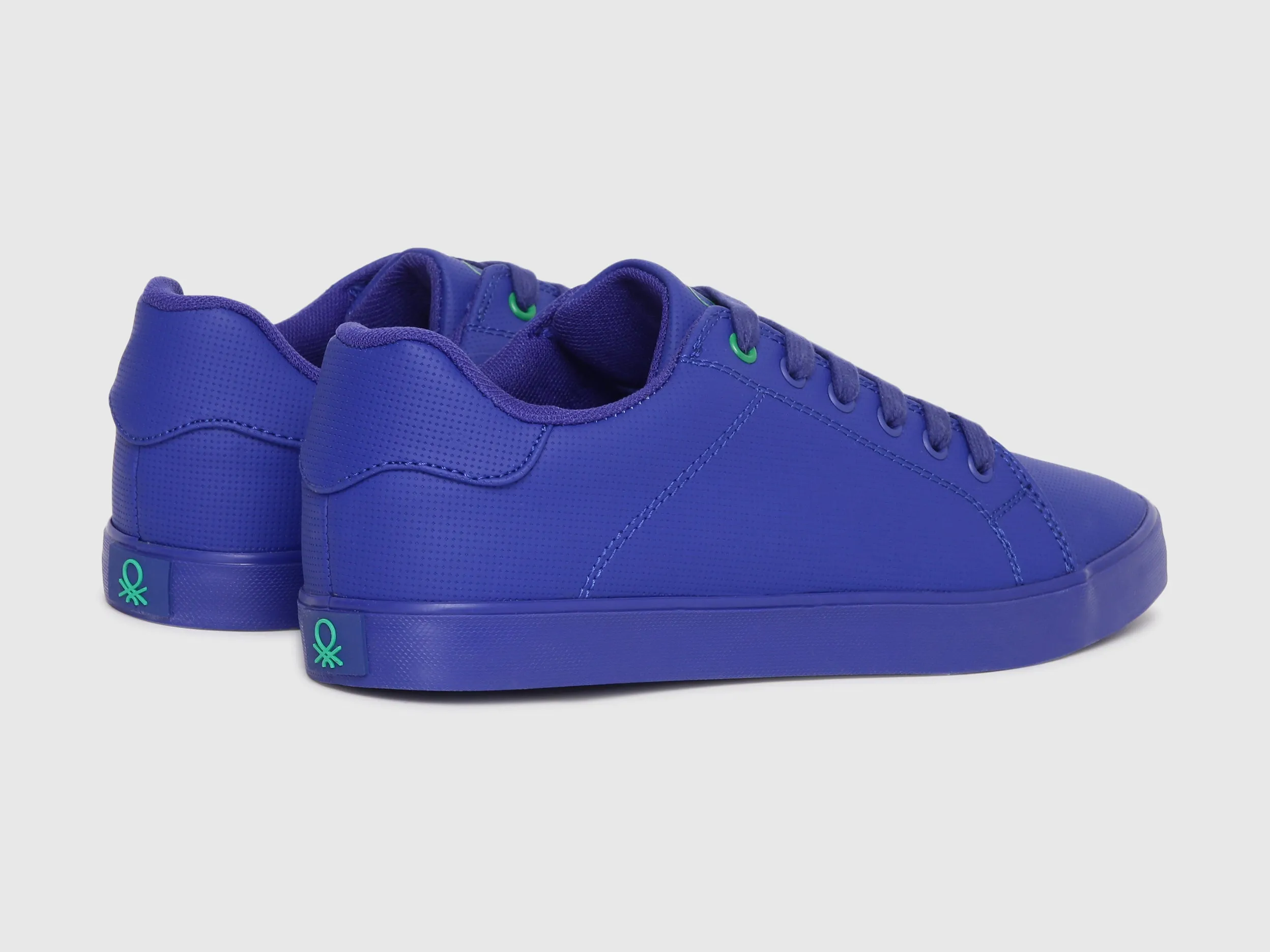 Mens Blue Textured Sneakers
