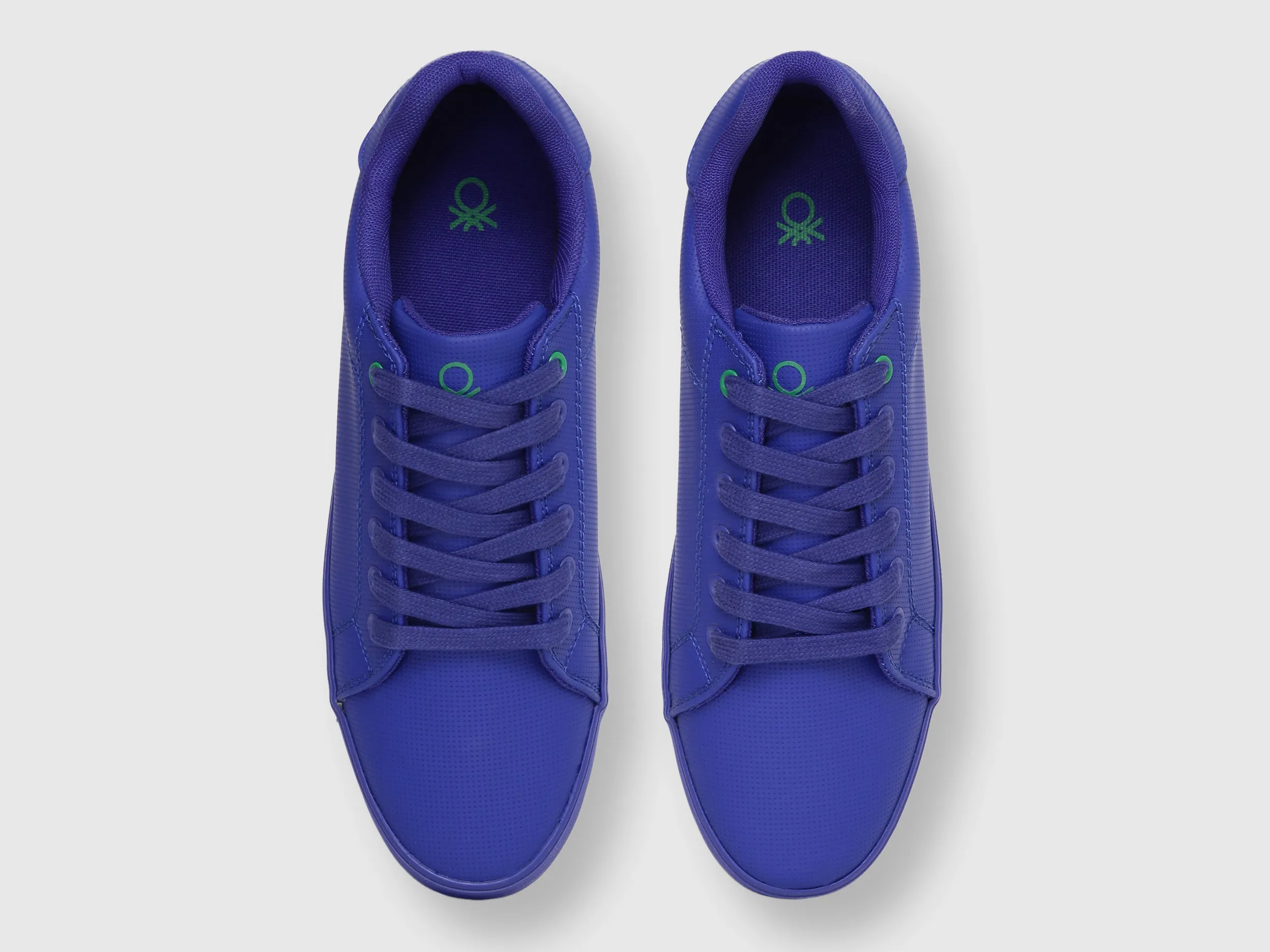 Mens Blue Textured Sneakers