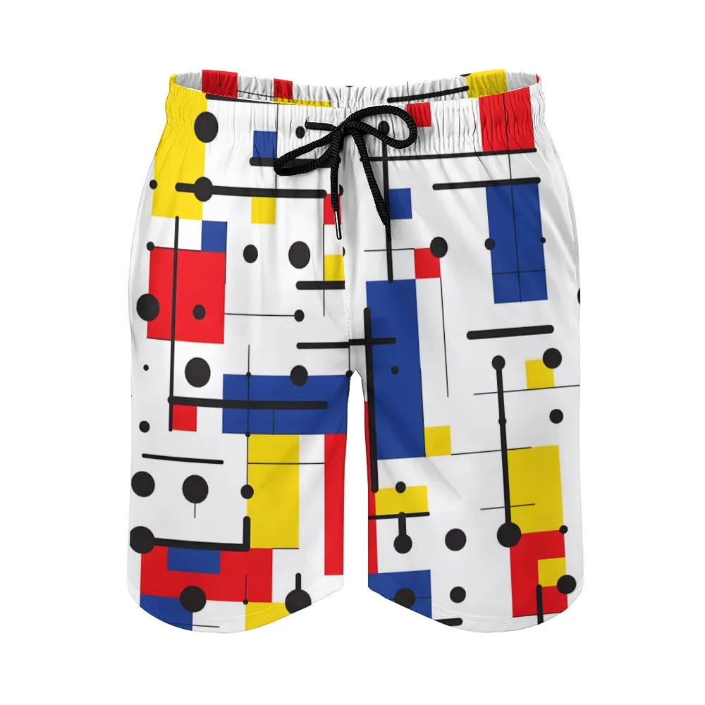 Men's Sports Geometry Shorts 2401000153