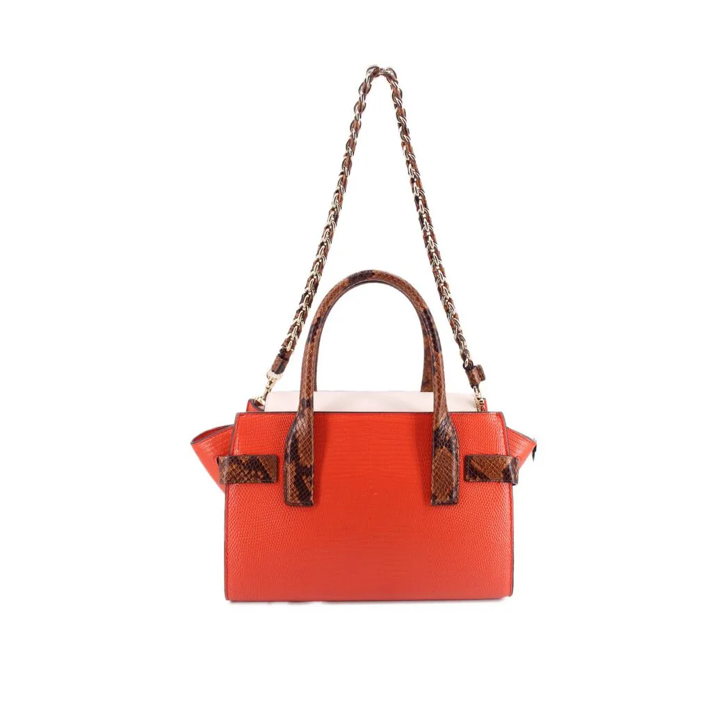 MICHAEL KORS CARMEN MEDIUM BELTED SATCHELS ORANGE