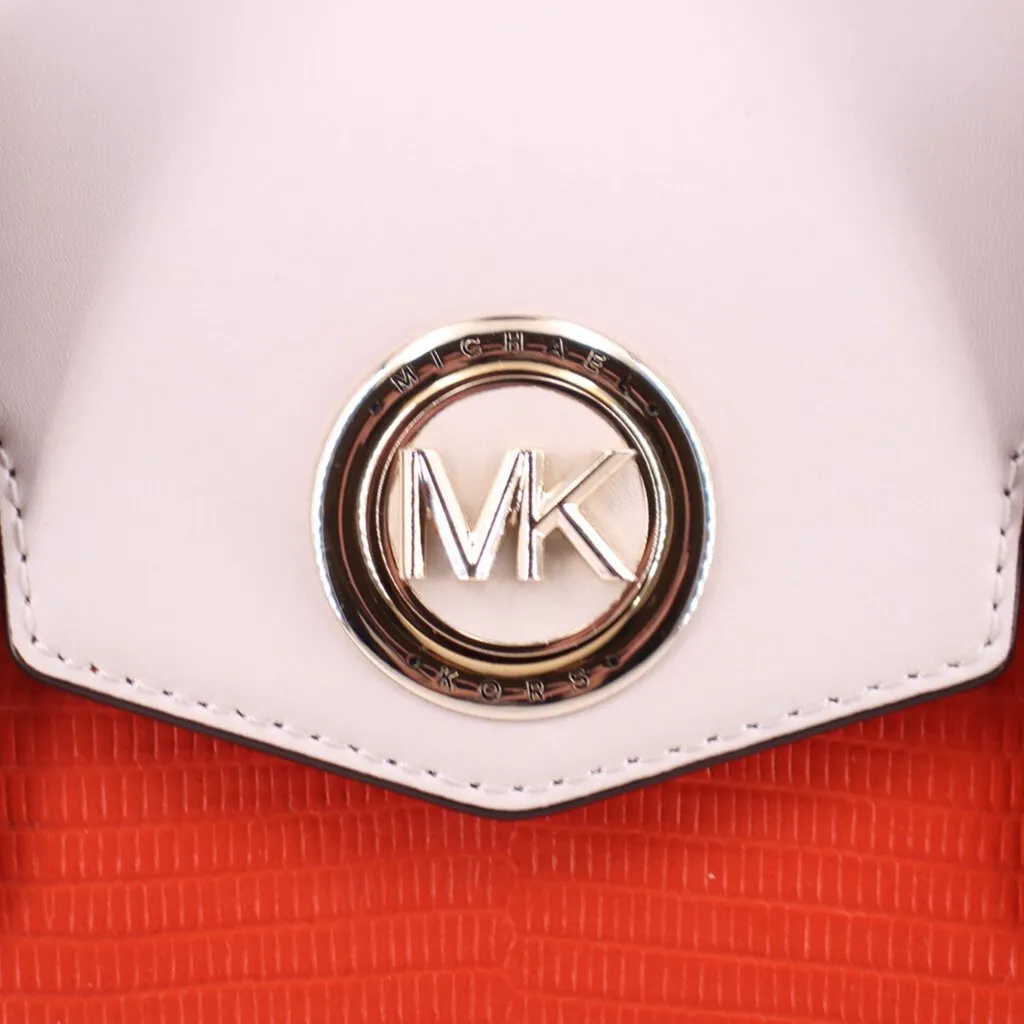 MICHAEL KORS CARMEN MEDIUM BELTED SATCHELS ORANGE