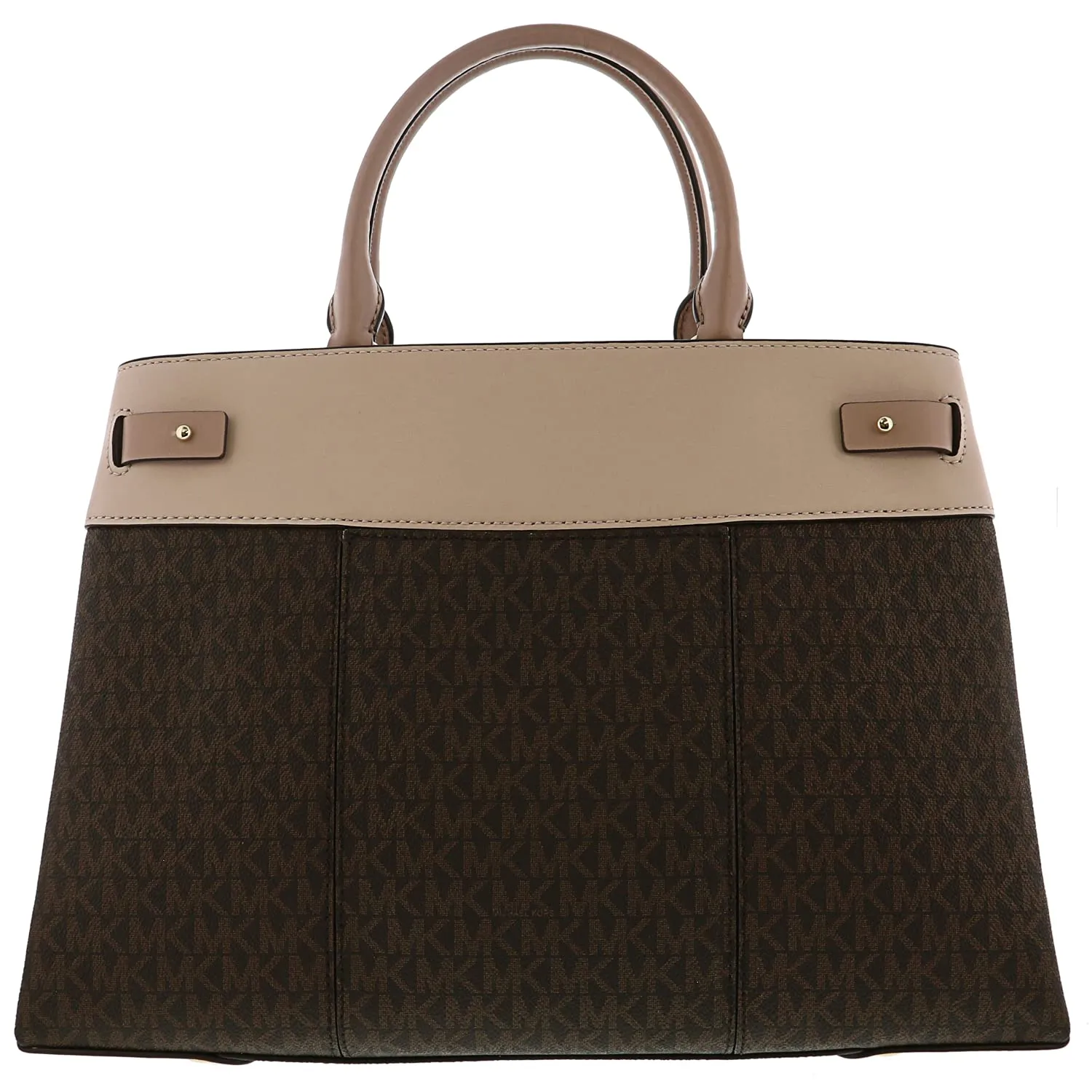 MICHAEL Michael Kors Gramercy Large Satchel Brown/Soft Pink/Fawn One Size