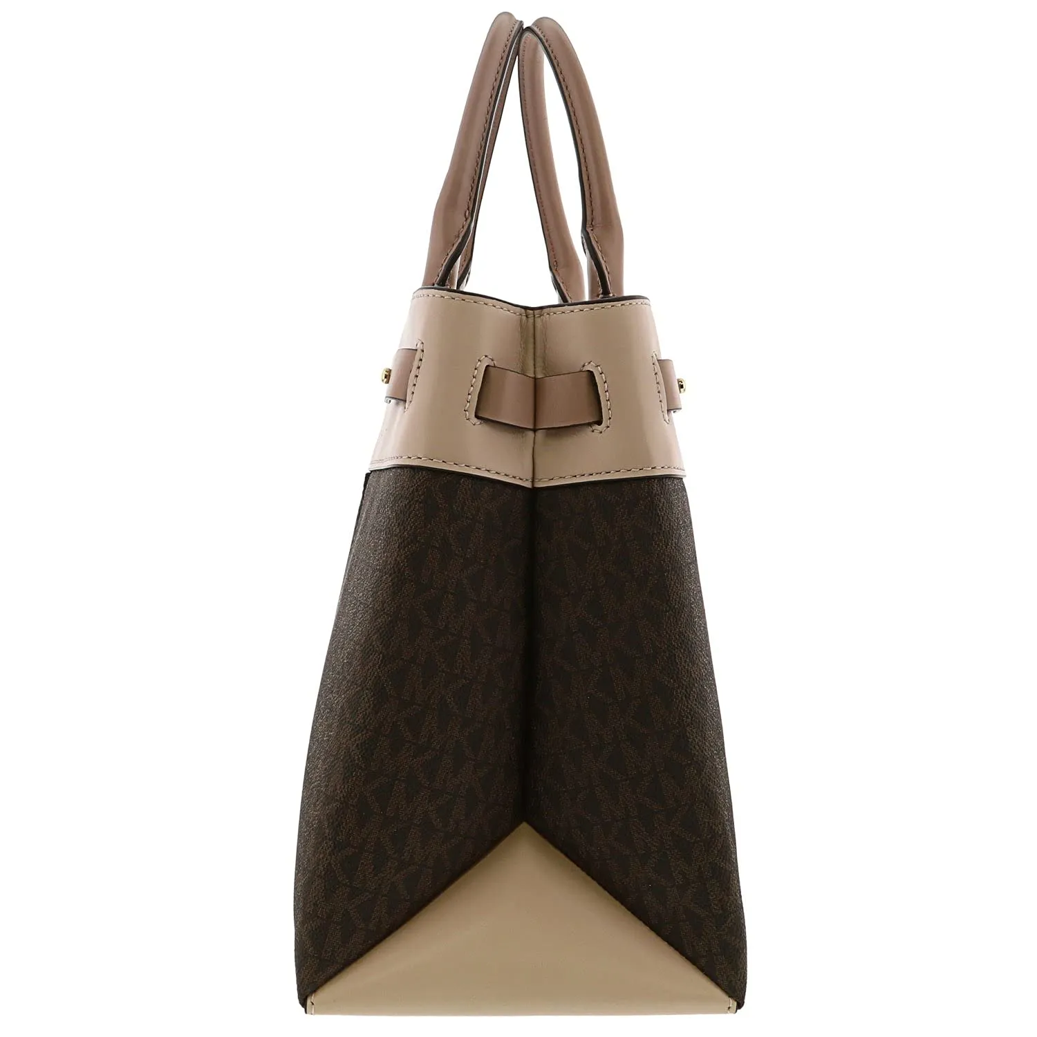 MICHAEL Michael Kors Gramercy Large Satchel Brown/Soft Pink/Fawn One Size