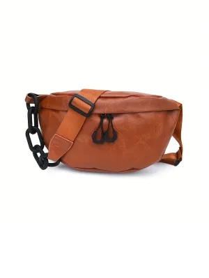 Minimalist Faux Leather Fanny Pack