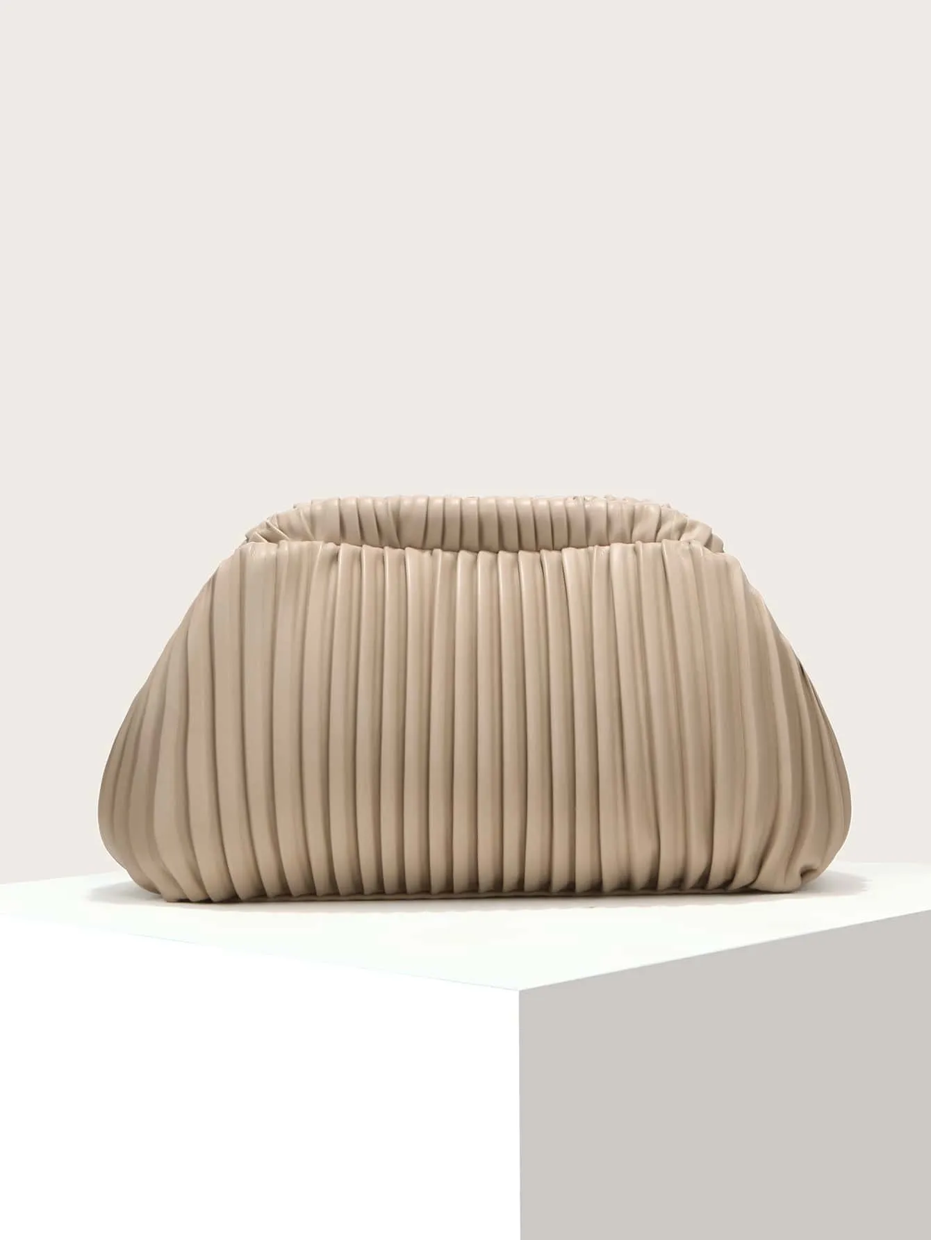 Minimalist Ruched Bag - ᗰ'₂₂ - Khaki